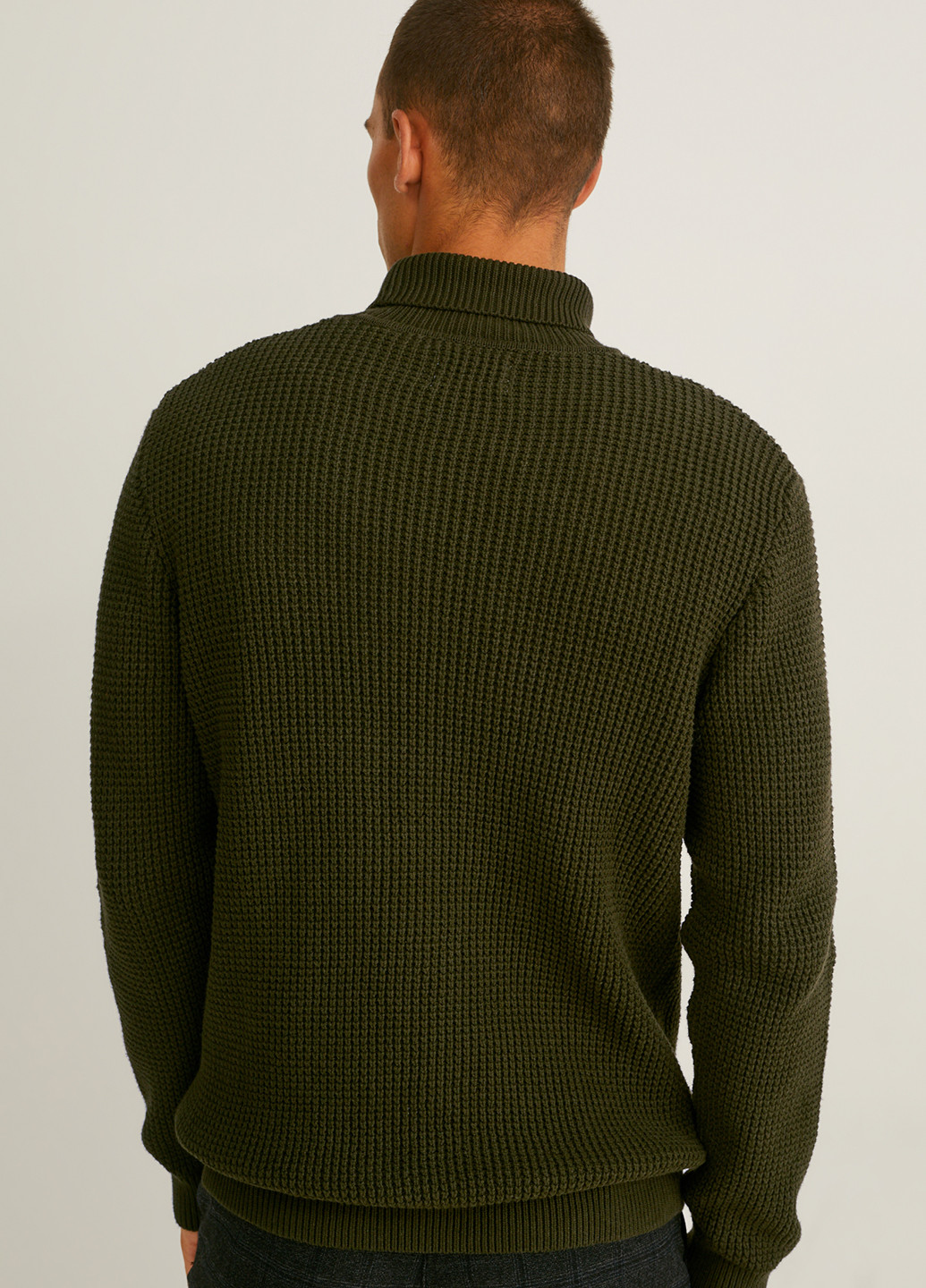 Оливковий (хакі) демісезонний светр C&A