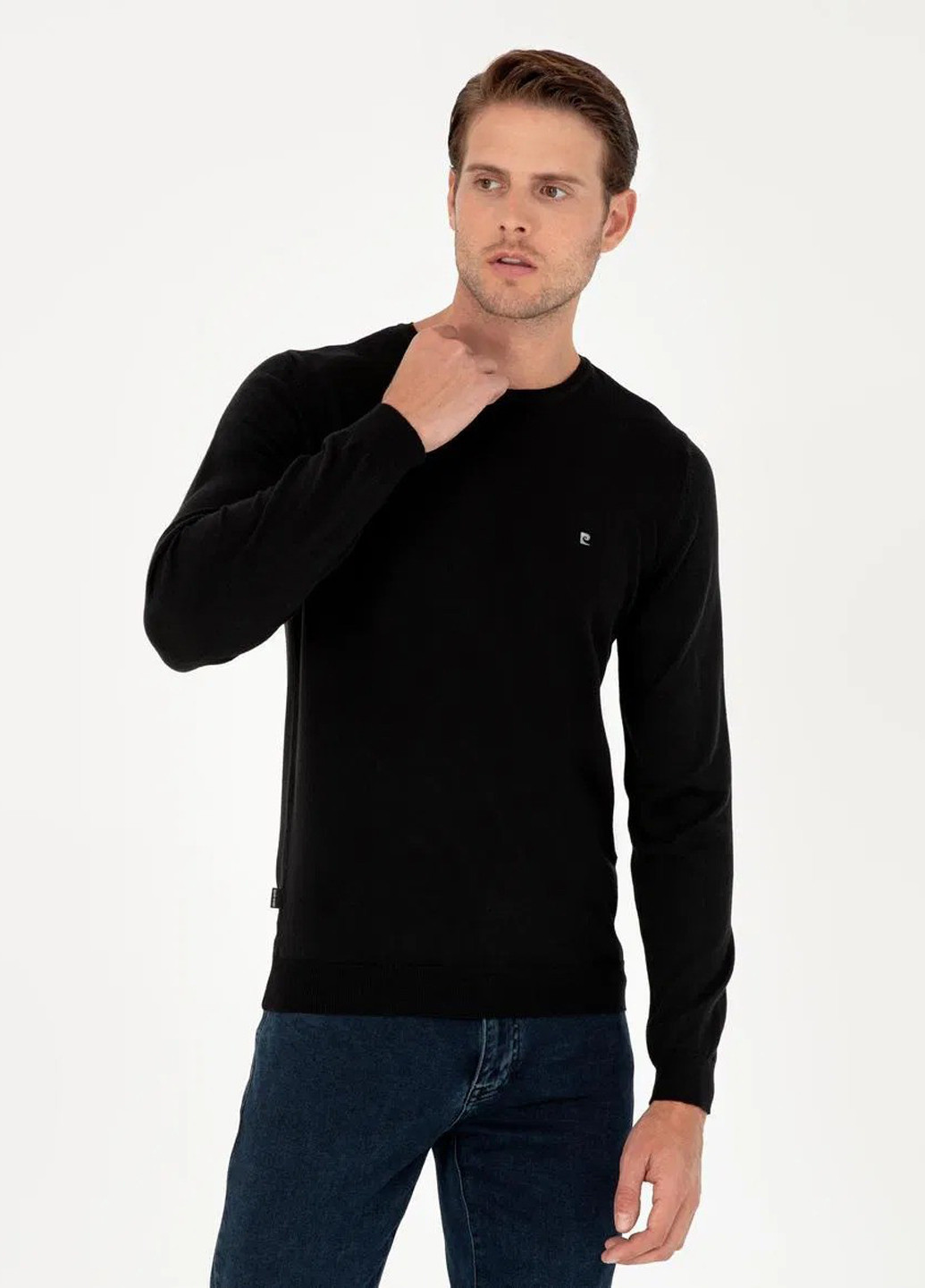 Черный демисезонный джемпер джемпер Pierre Cardin