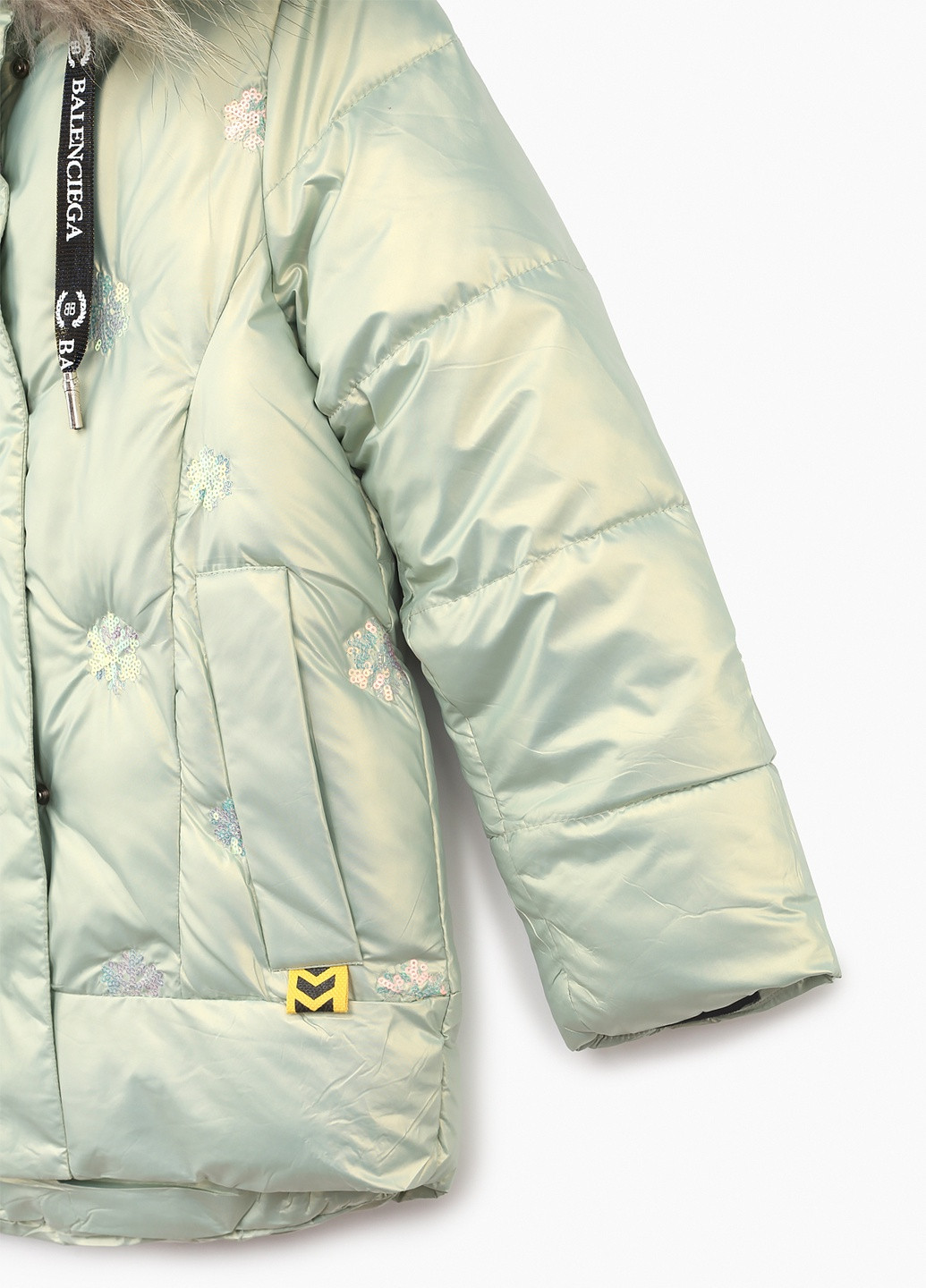 Мятная зимняя куртка Snowgenius