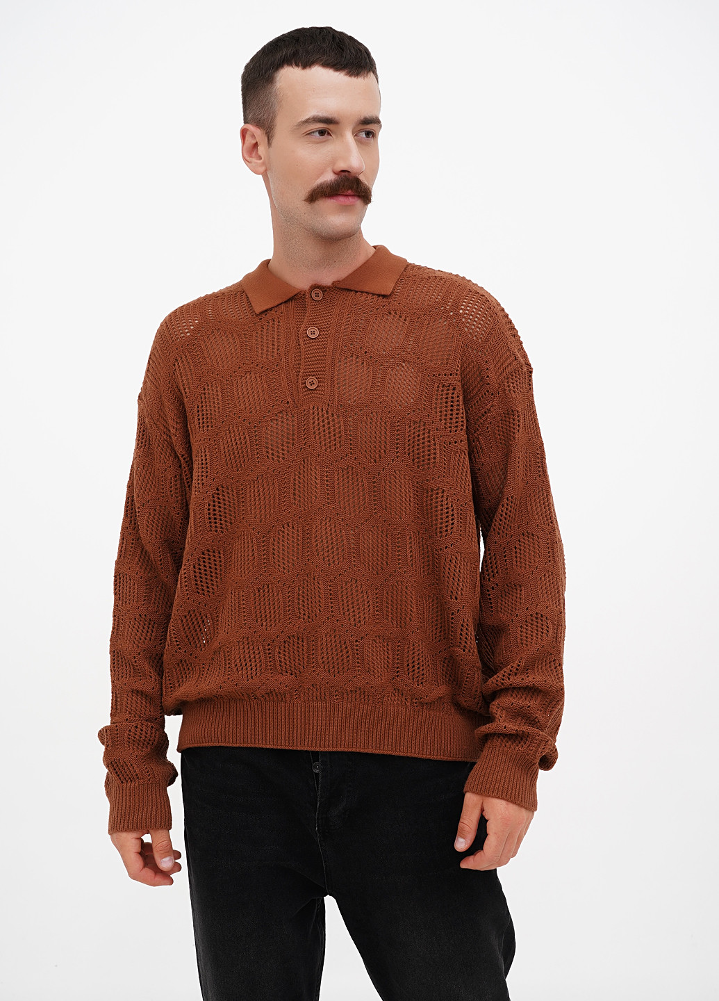 Коричневий демісезонний светр Boohoo