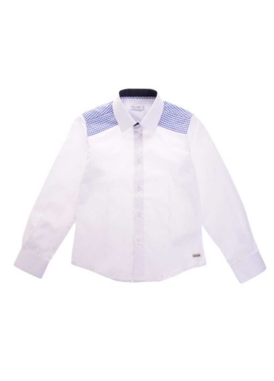 Белая кэжуал рубашка Pinetti с длинным рукавом