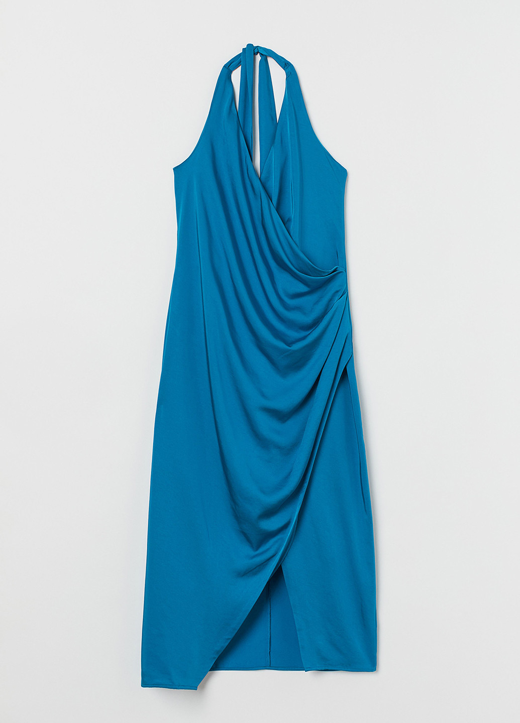 Бірюзова кежуал сукня футляр H&M однотонна