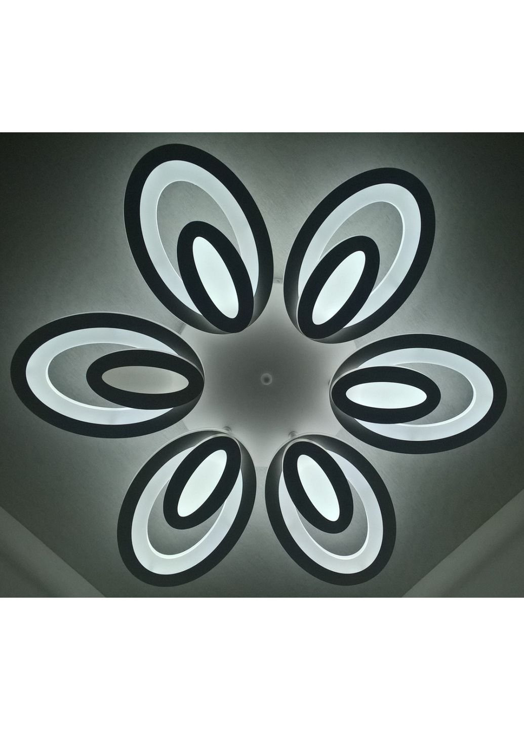 Люстра стельова LED з пультом A2309/6-wh Білий 9х62х62 см. Sunnysky (253630218)
