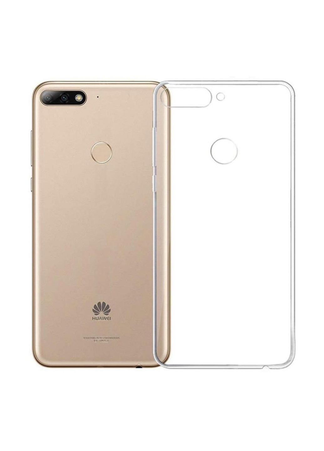 Чохол для мобільного телефону для Huawei Y7 Prime 2018 Clear tpu (Transperent) (LC-YP2018) Laudtec (252569750)