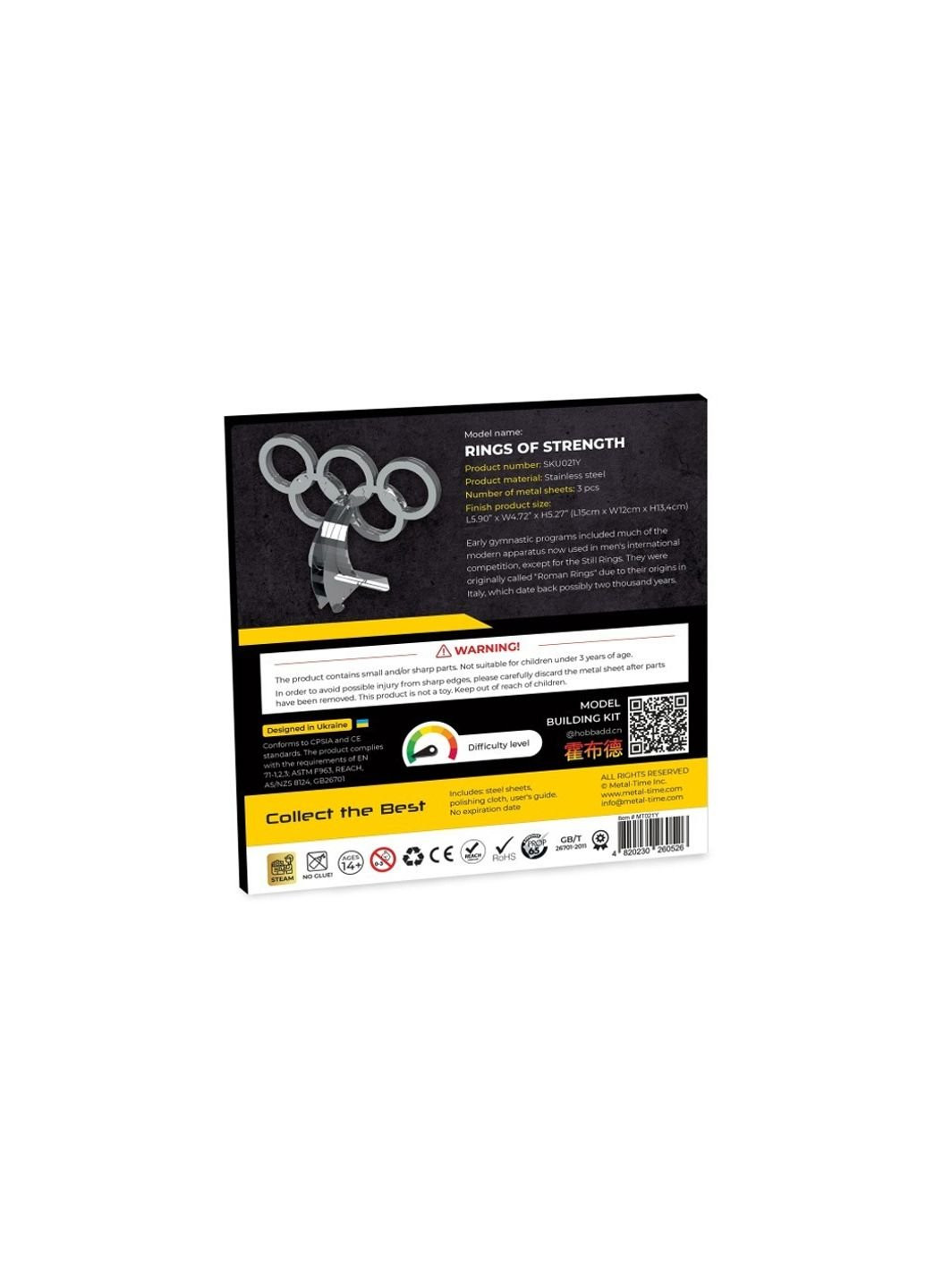 Конструктор Metal Time Rings of Strength (MT021) No Brand (254079209)