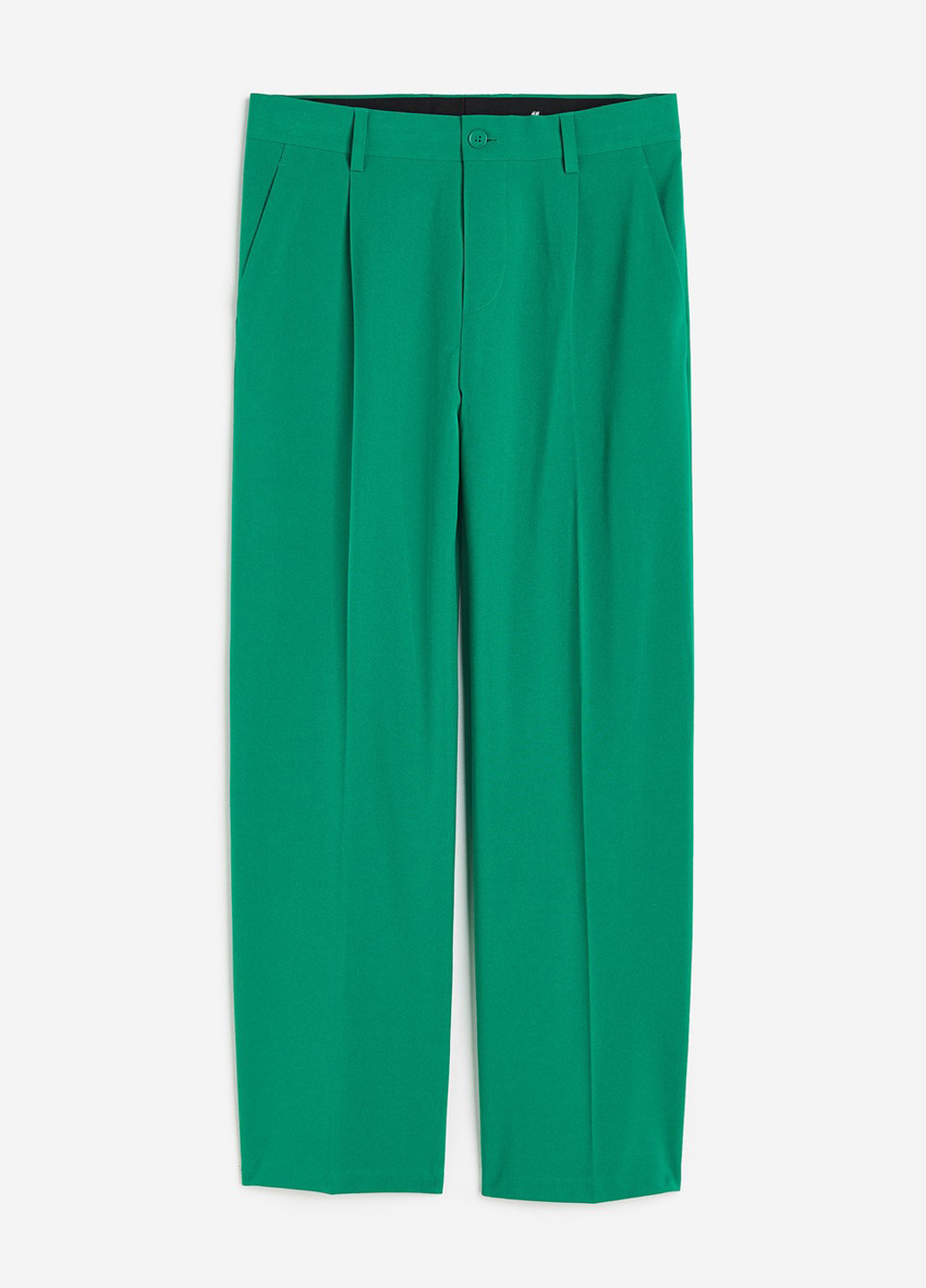 Зеленые кэжуал демисезонные классические брюки H&M