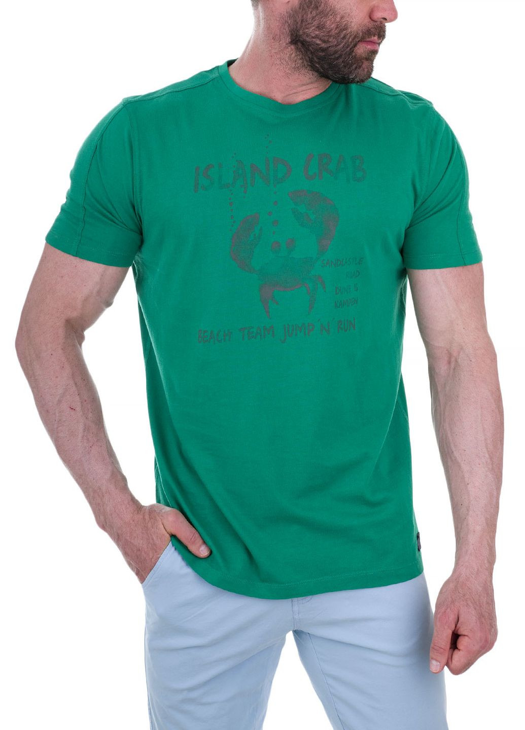 Зеленая футболка Kitaro