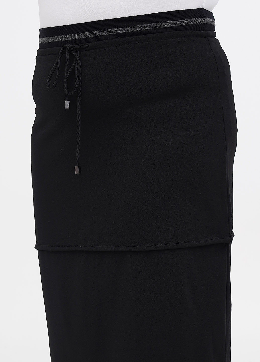 Черная кэжуал однотонная юбка Fiorella Rubino