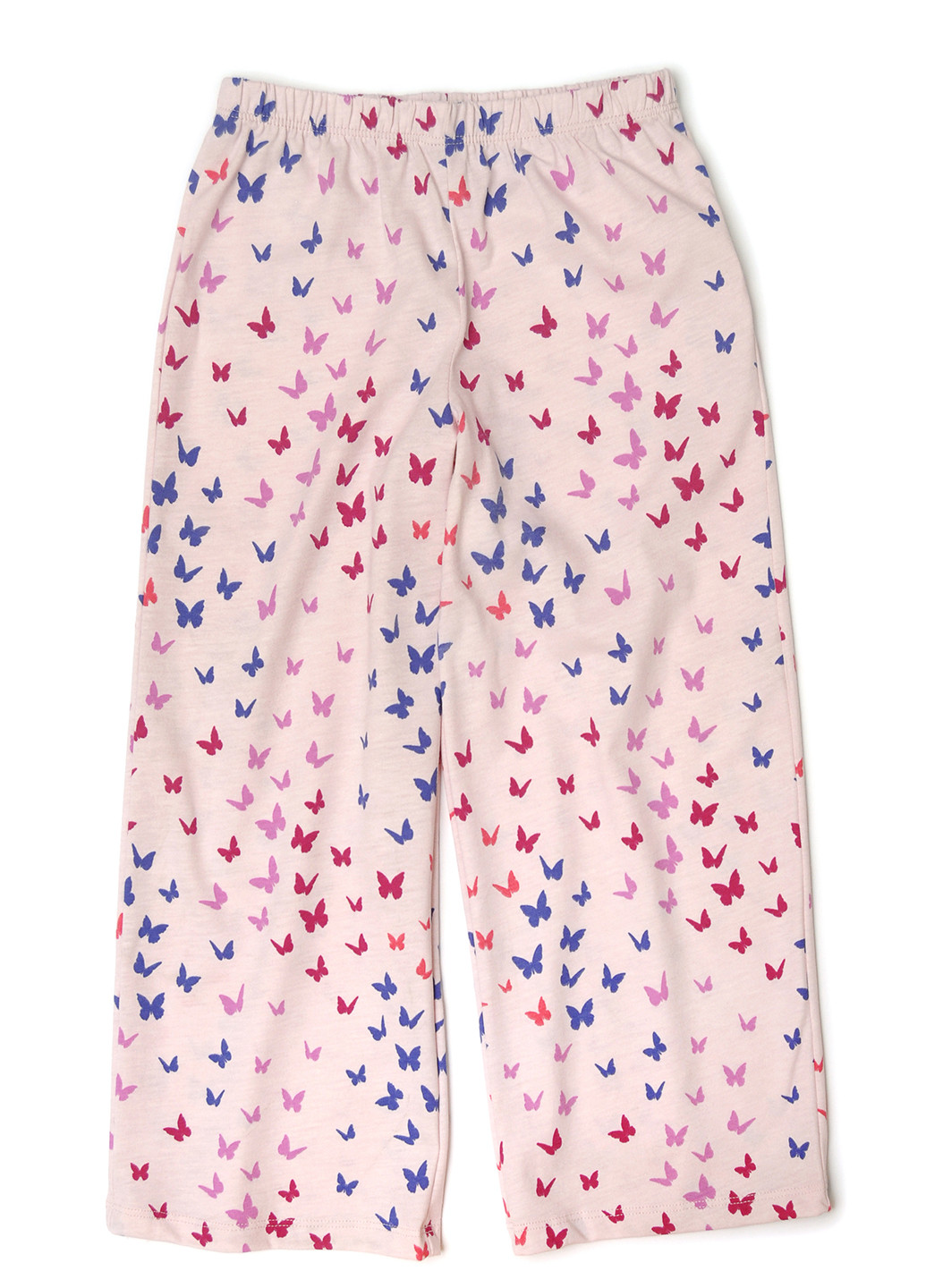 Светло-розовые домашние демисезонные прямые брюки Garnet Hill