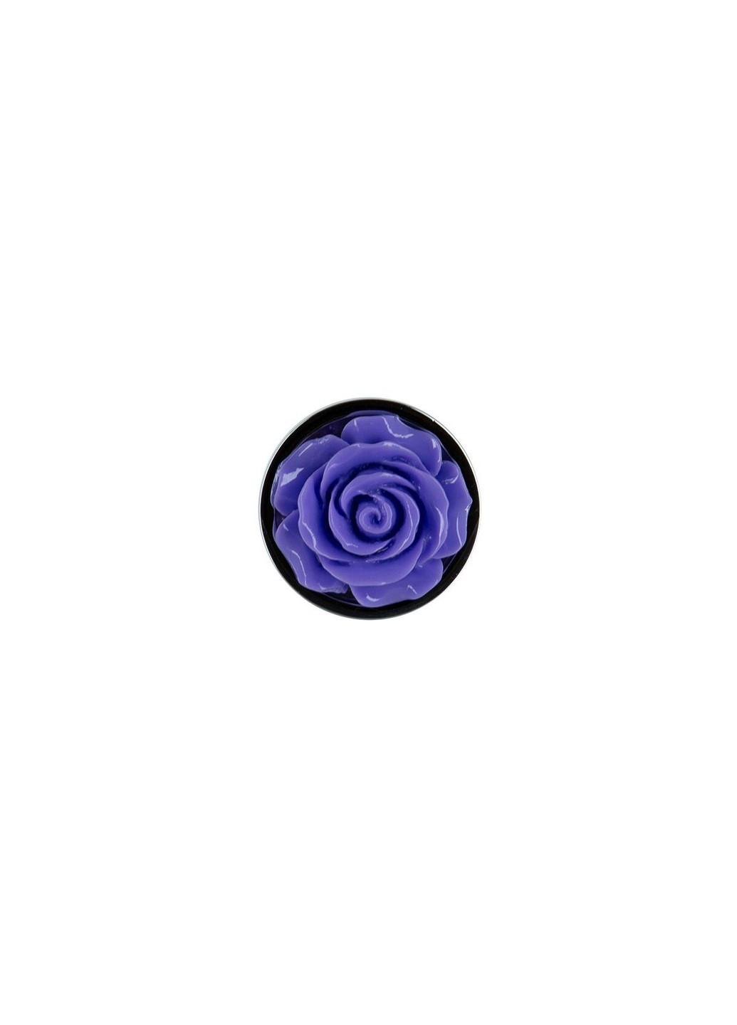 Металлическая анальная пробка с розой - Rose Anal Plug - Purple, вибропуля в подарок Lux Active (255289780)