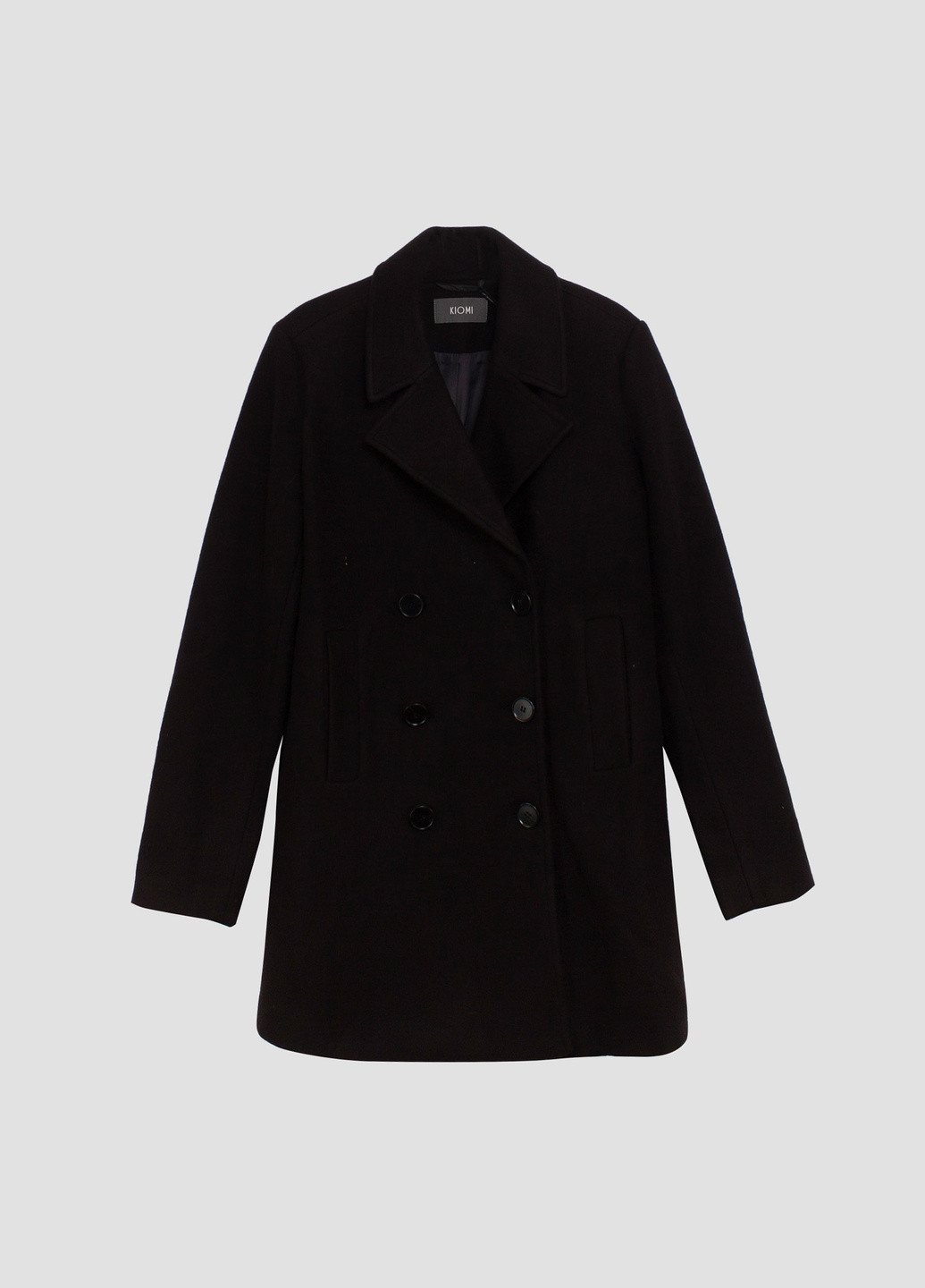 Чорне демісезонне Пальто Kiomi