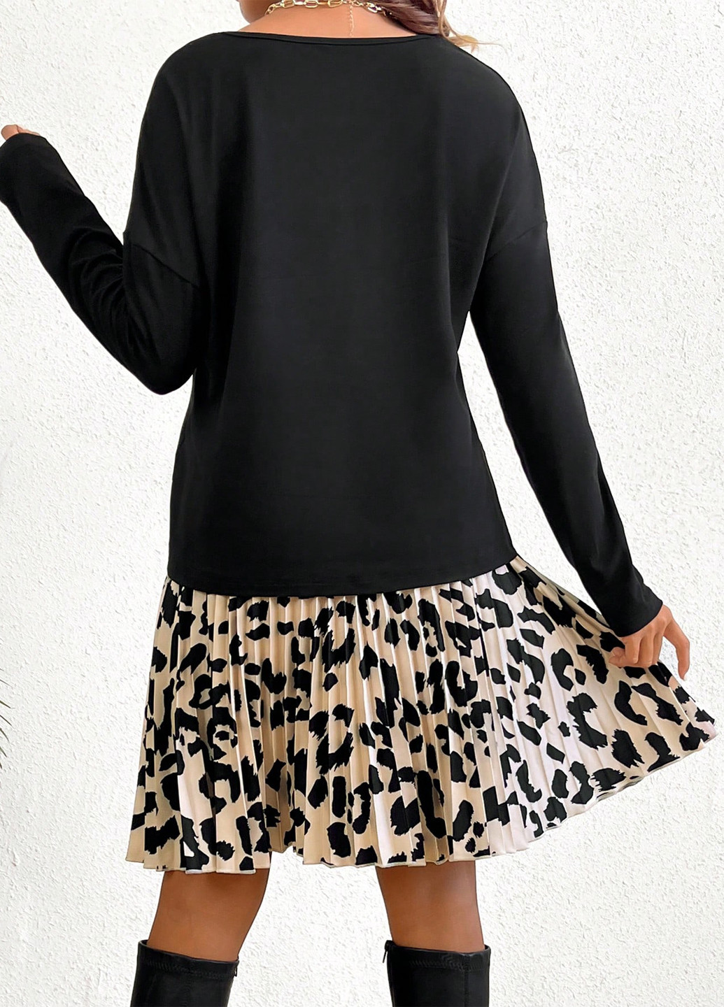 Комбинированный демисезонный комплект для беременных (лонгслив, юбка) SHEIN