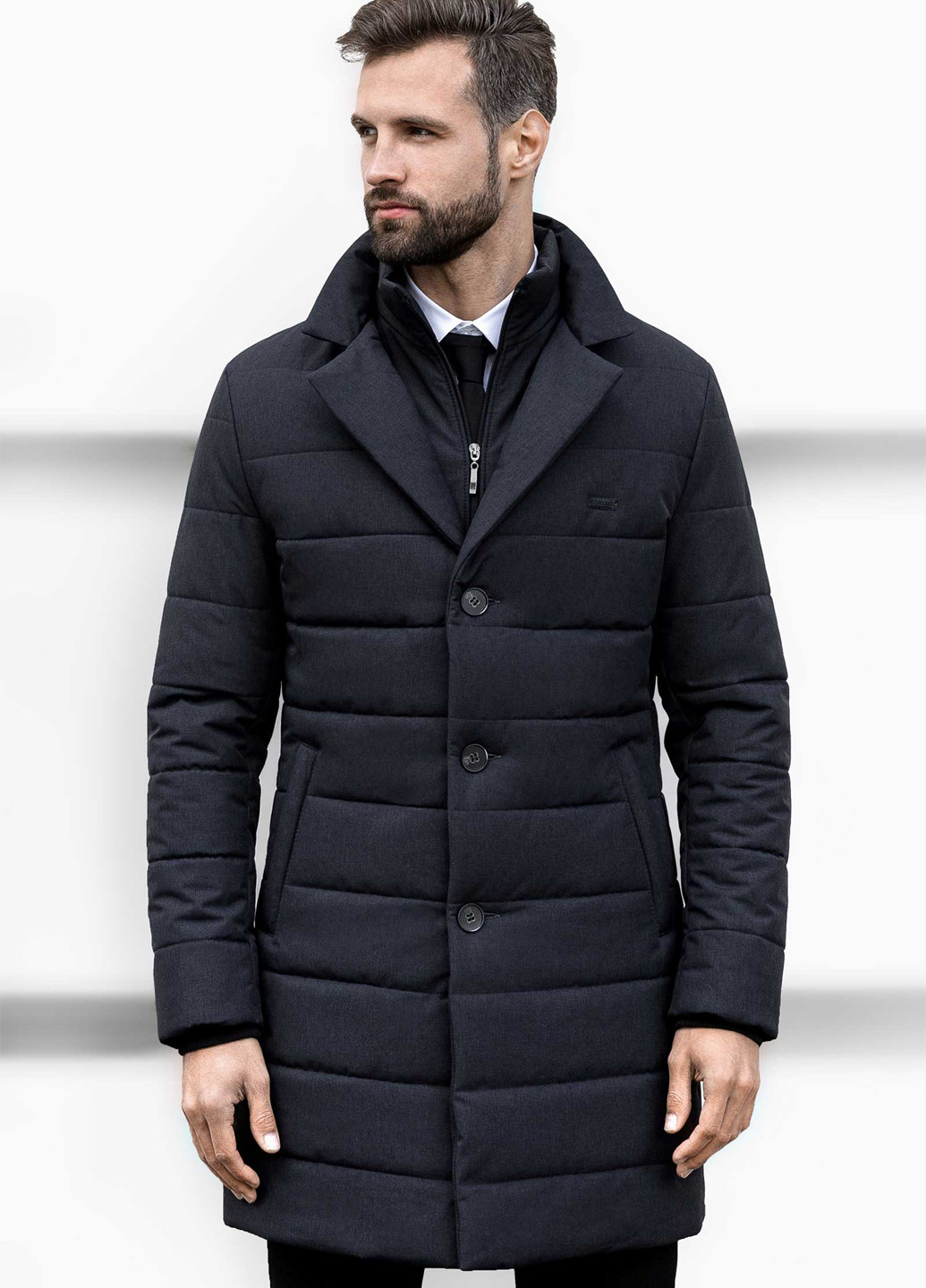 Темно-синяя демисезонная куртка Sun's House