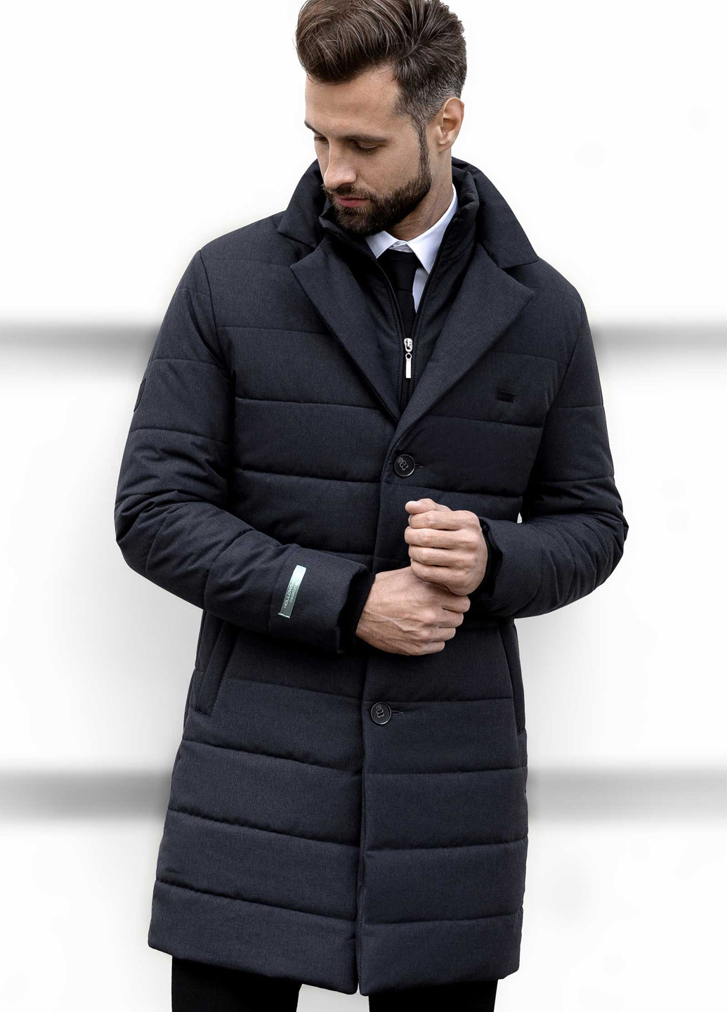 Темно-синяя демисезонная куртка Sun's House