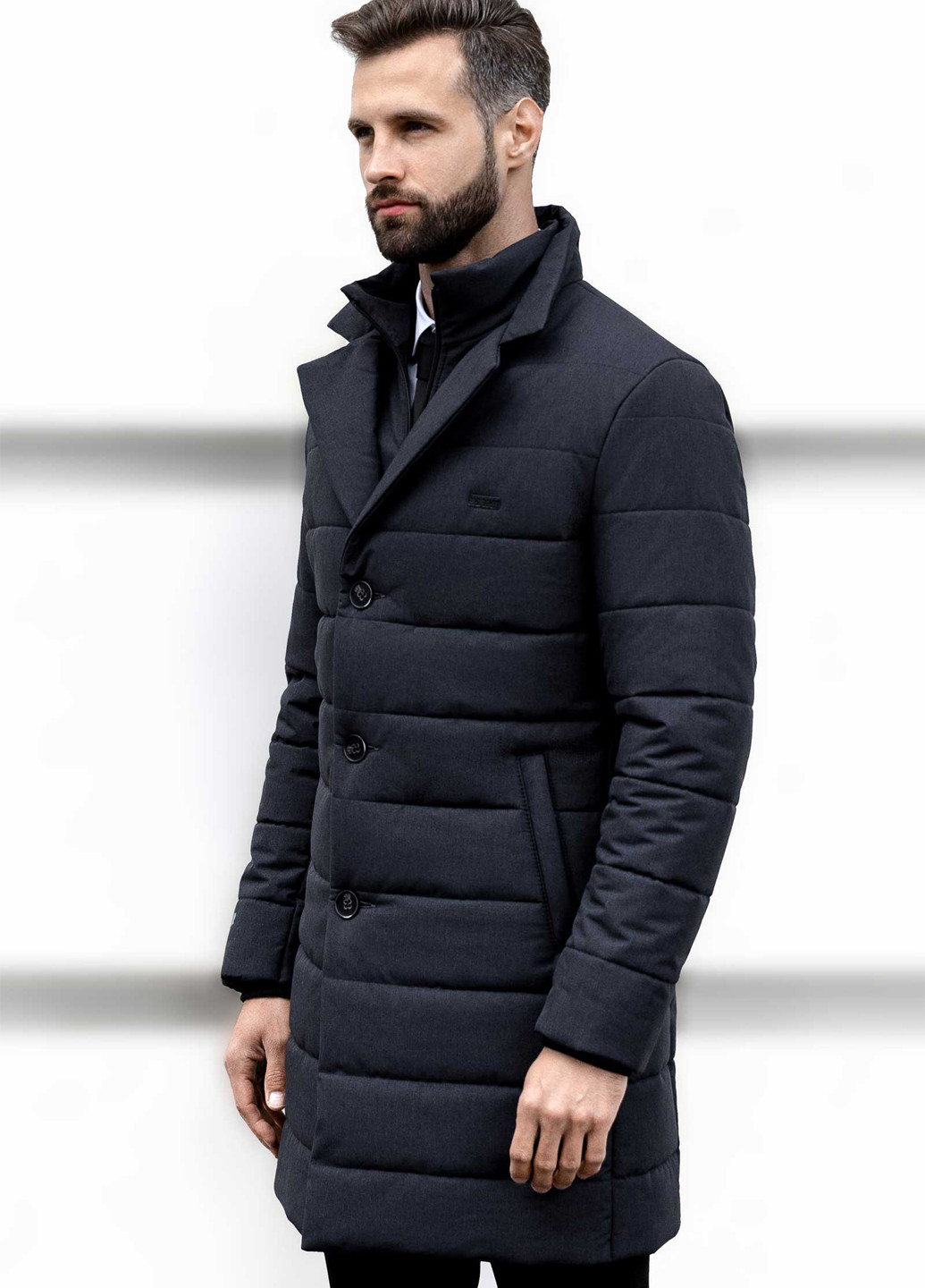 Темно-синяя демисезонная куртка Sun's House