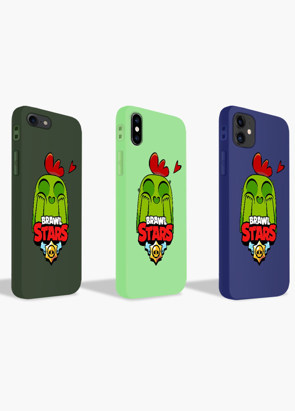 Чехол силиконовый Apple Iphone 7 plus Спайк Бравл Старс (Spike Brawl Stars) (17364-1010) MobiPrint (219288153)