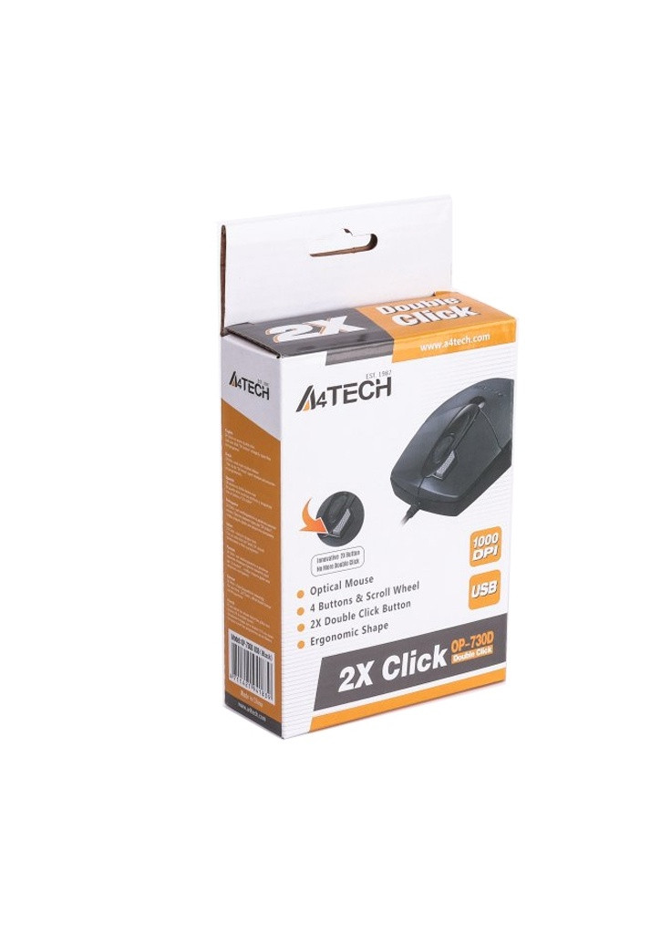 Мишка OP-730D Black A4Tech (253547535)