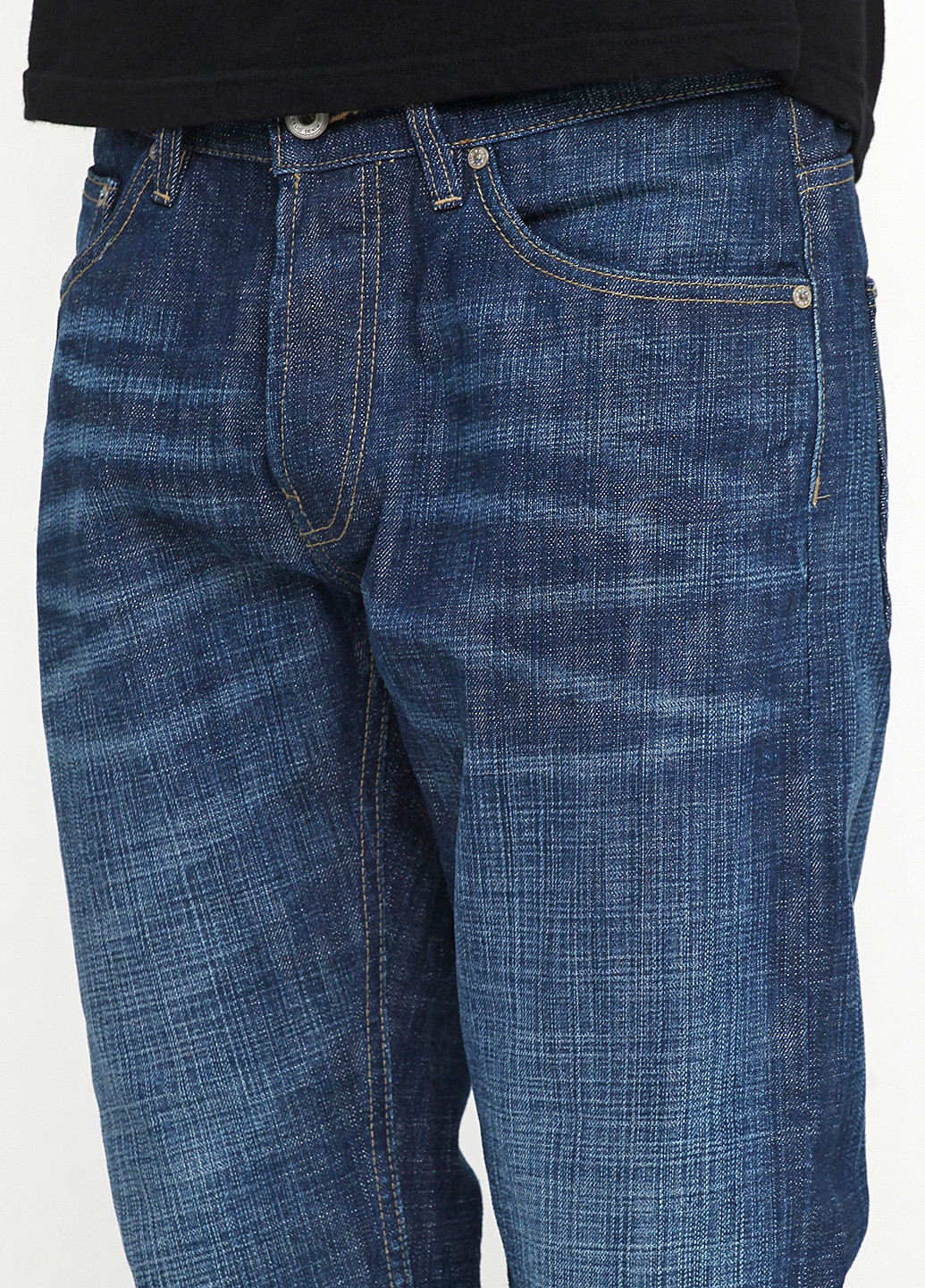 Синие демисезонные прямые джинсы Celio