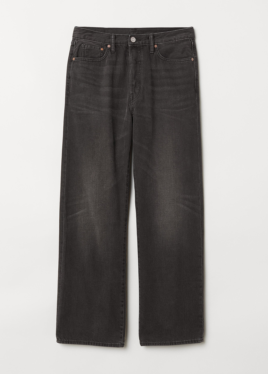 Джинси H&M прямі темно-сірі джинсові