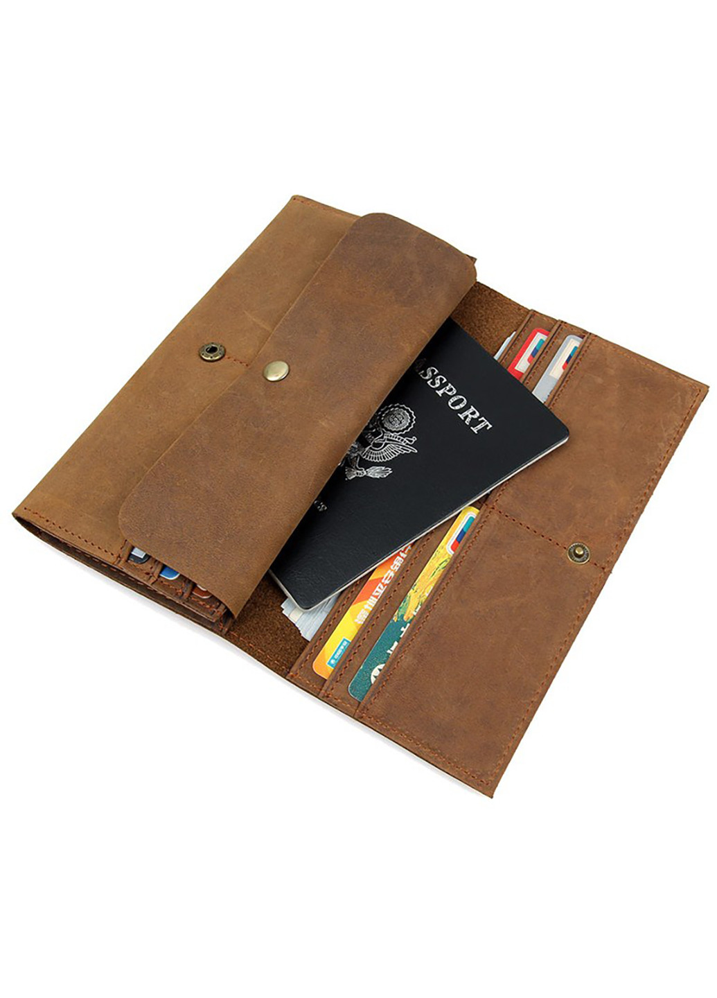 Чоловік шкіряний гаманець 19x10 см Vintage (252127350)