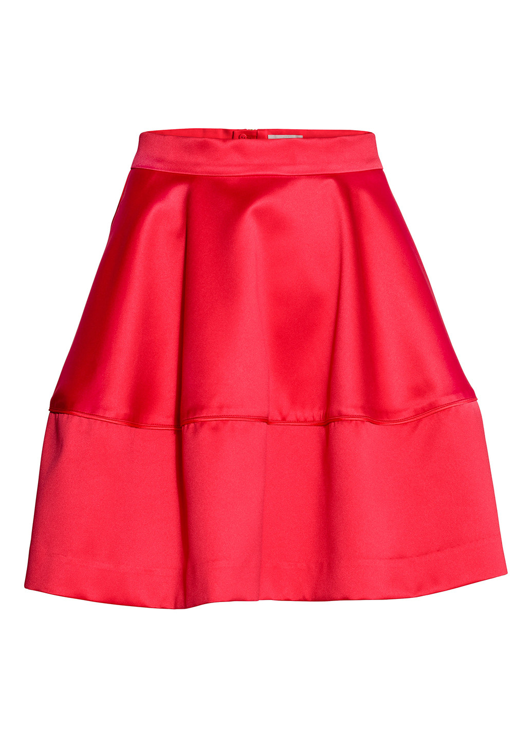 Красная кэжуал однотонная юбка H&M+ тюльпан