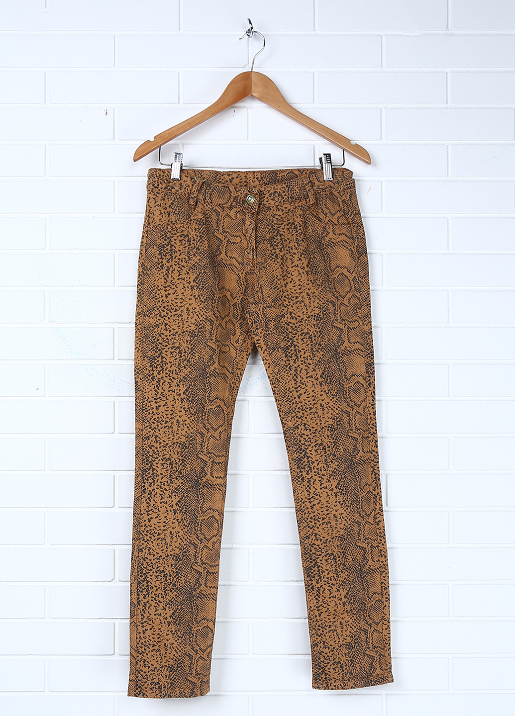 Коричневые кэжуал демисезонные со средней талией брюки Mandarino