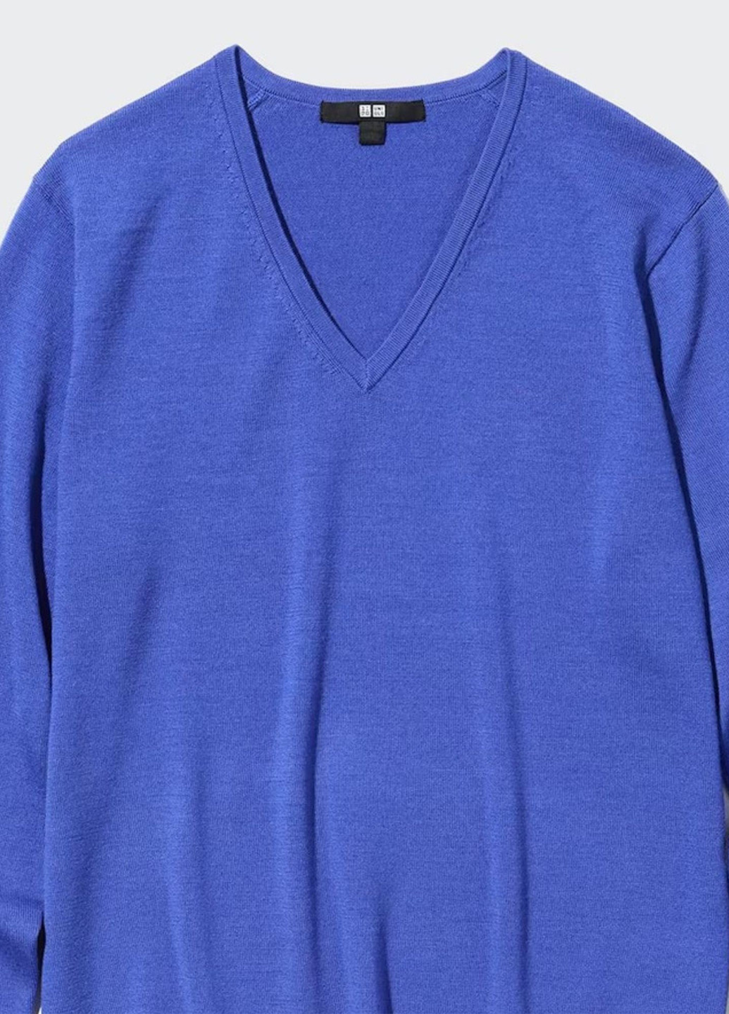 Синий демисезонный пуловер пуловер Uniqlo