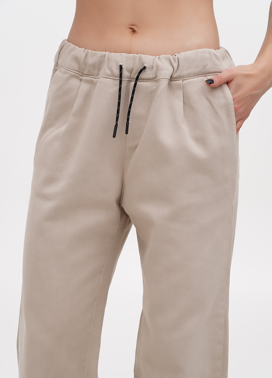 Бежевые кэжуал демисезонные прямые брюки Napapijri
