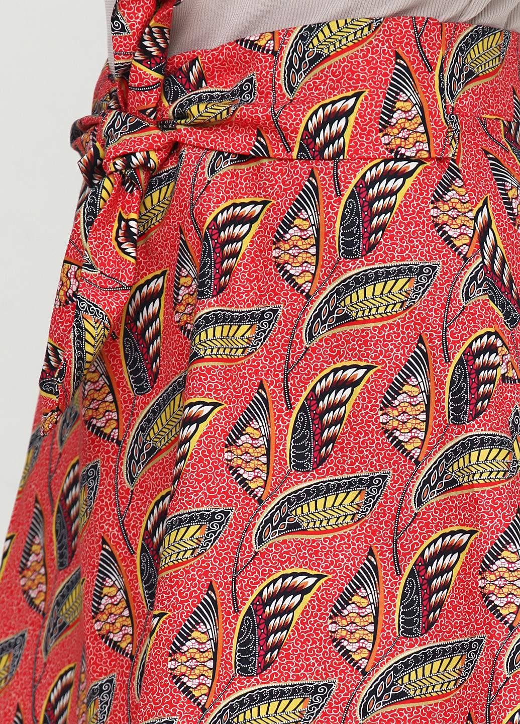 Красная кэжуал с абстрактным узором юбка Etam