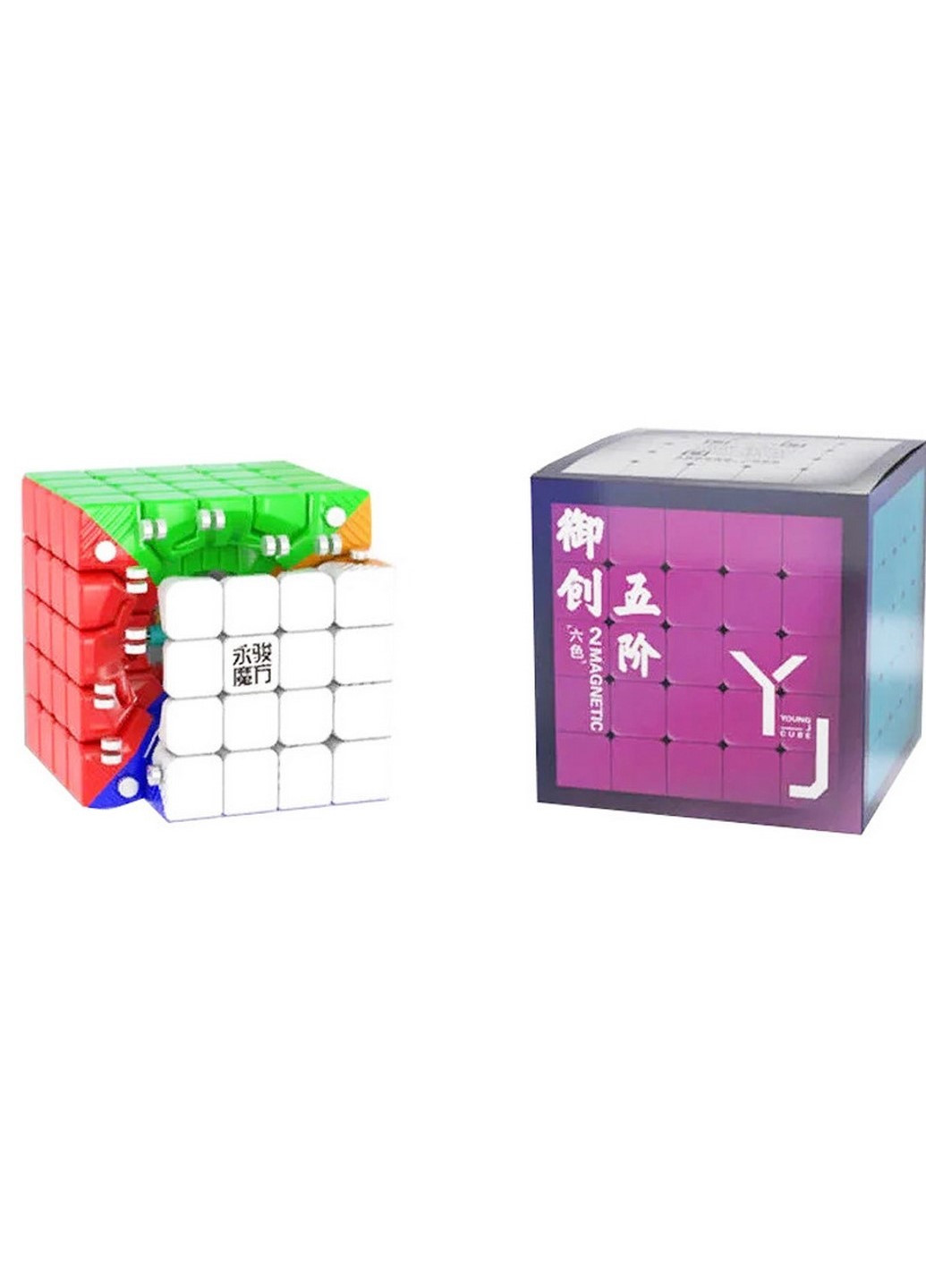 5x5 Yuchuang V2 M stickerless | Кубик 5x5 без наклеек магнитный 8386 YJ (215660646)