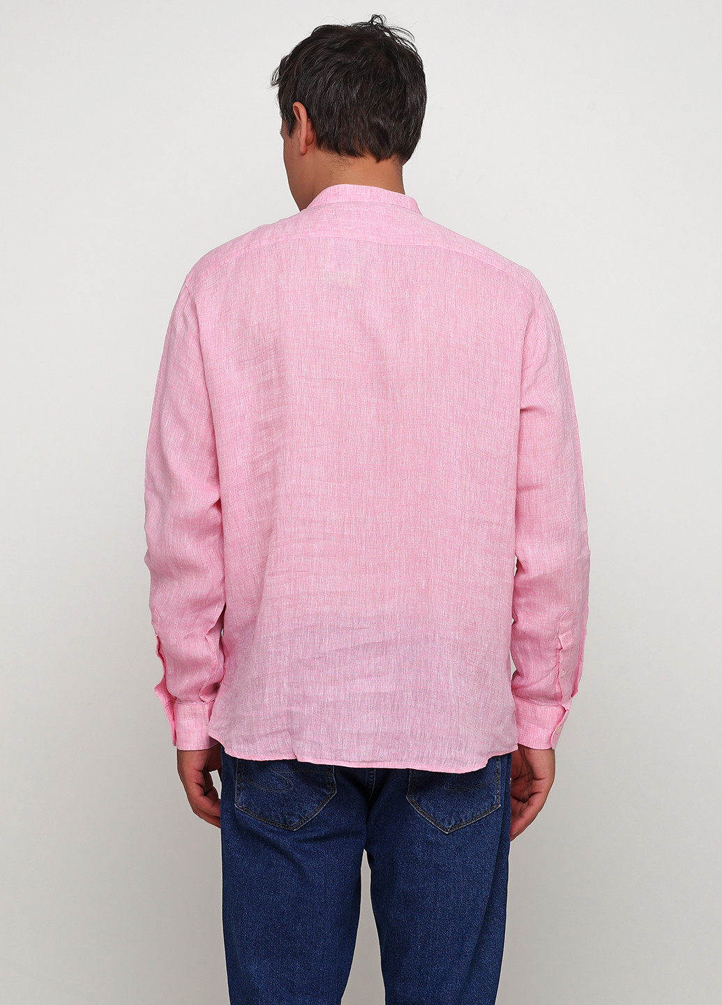 Розовая кэжуал рубашка меланж United Colors of Benetton