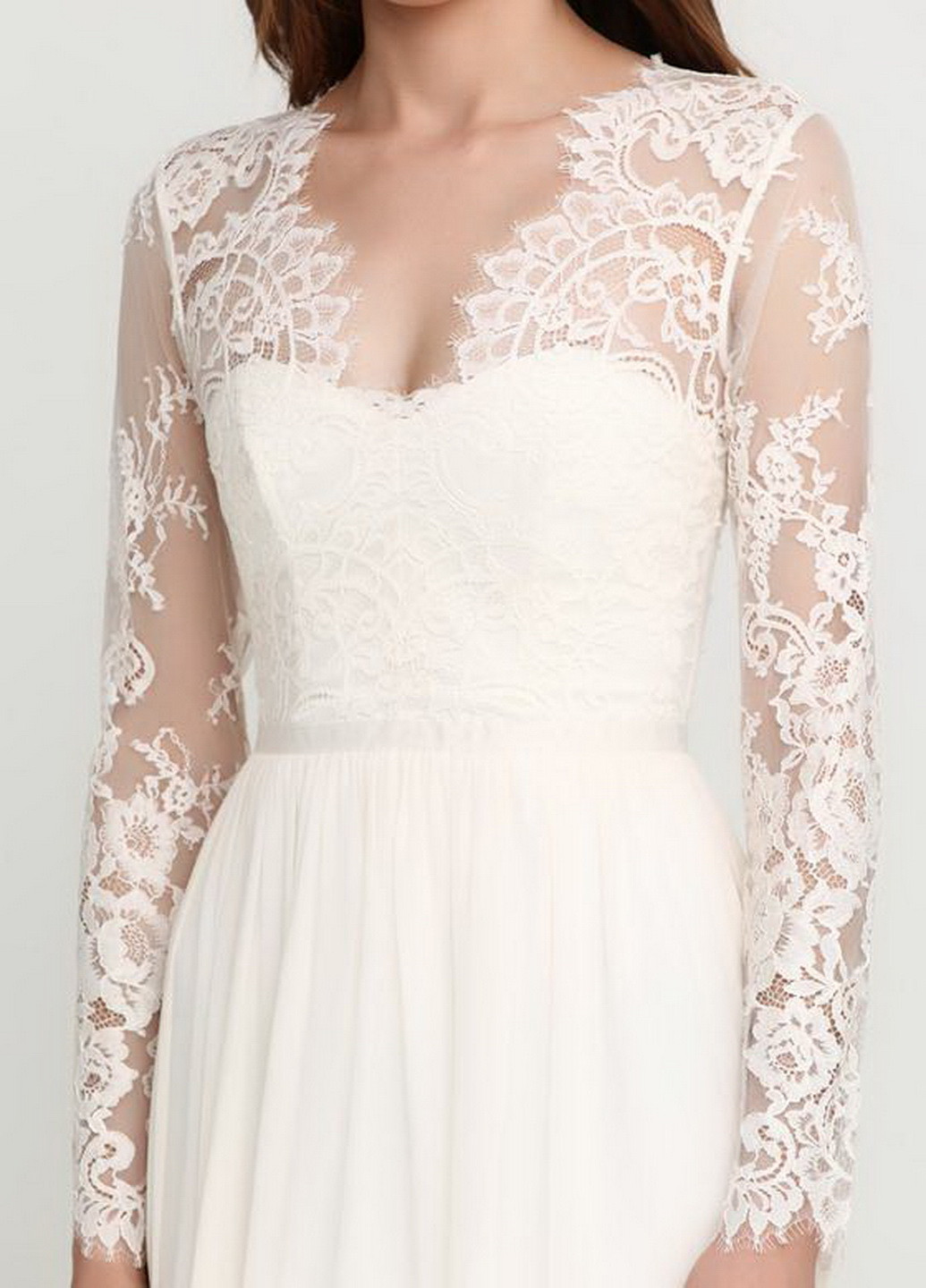 Белое свадебное платье H&M