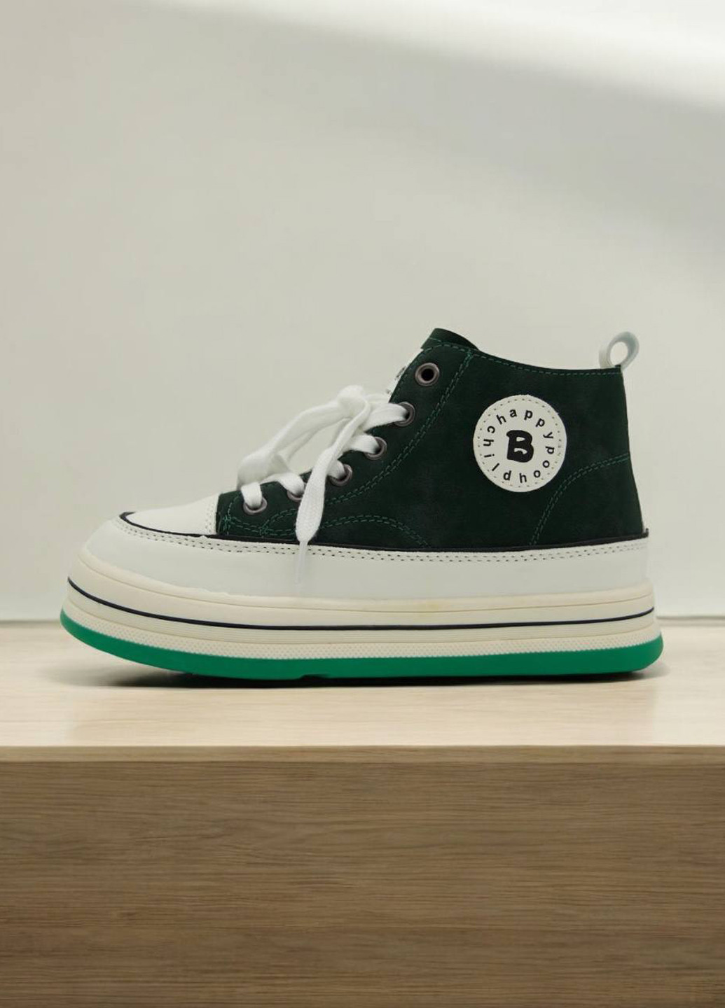 Темно-зеленые кэжуал осенние ботинки Bessky