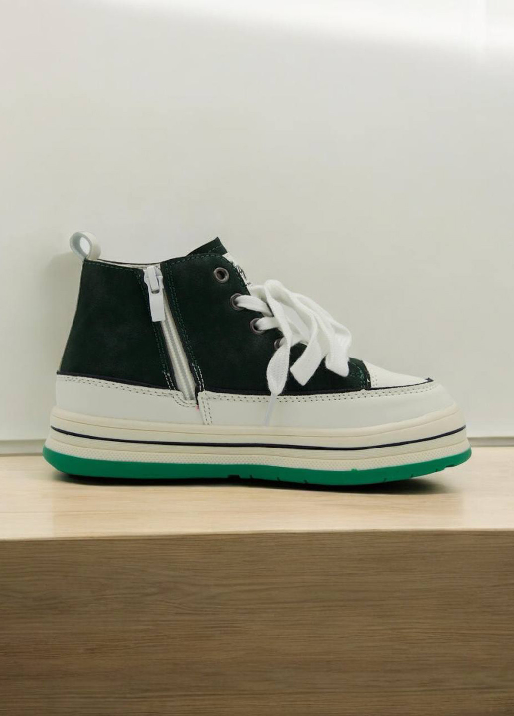 Темно-зеленые кэжуал осенние ботинки Bessky