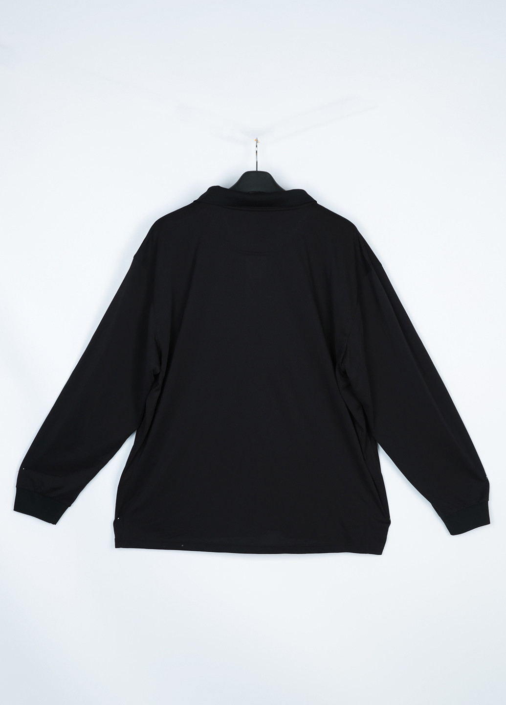 Лонгслів Ralph Lauren однотонний чорний кежуали поліестер