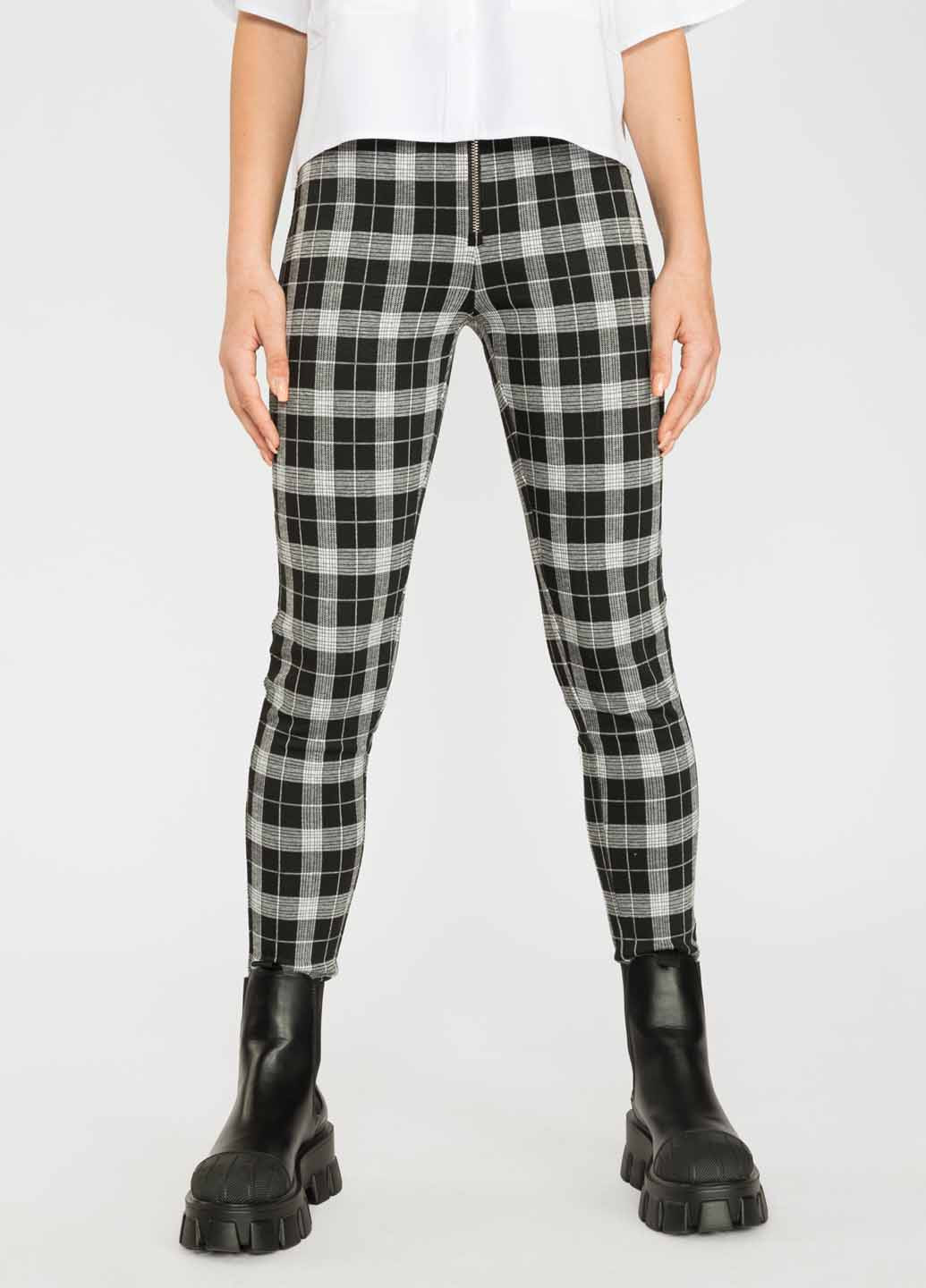 Черно-белые демисезонные леггинсы Reporter Young