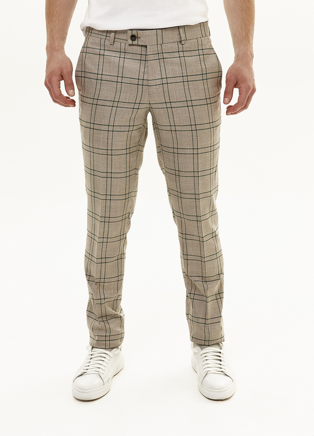 Серо-бежевый демисезонный костюм NAVI