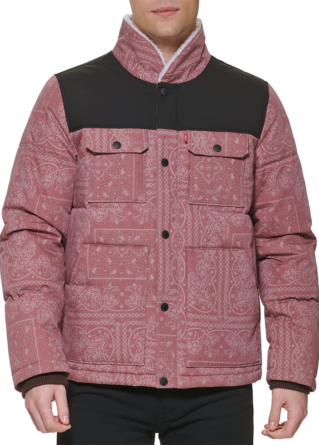 Рожево-коричнева демісезонна куртка Levi's
