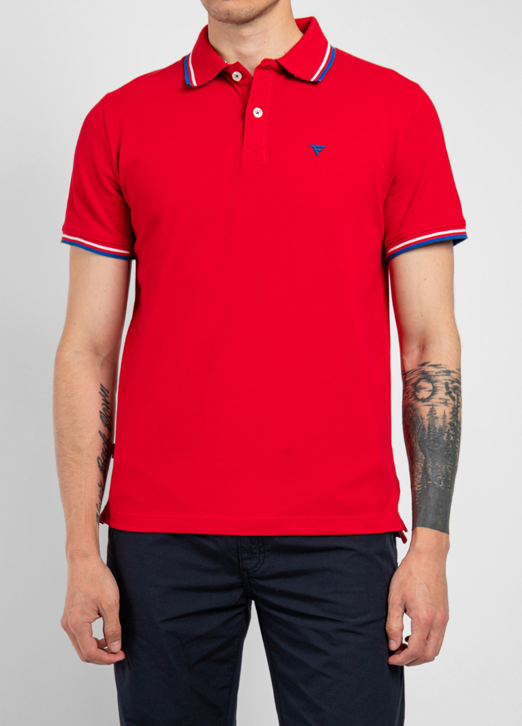 Красная футболка-поло для мужчин Fred Mello