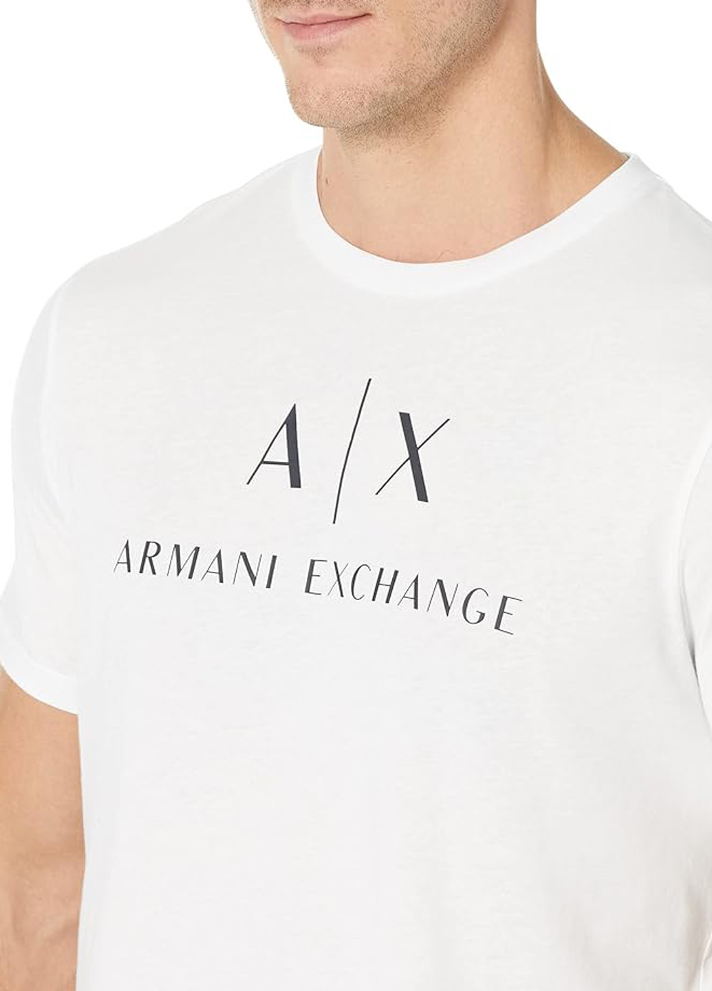 Біла футболка Armani Exchange