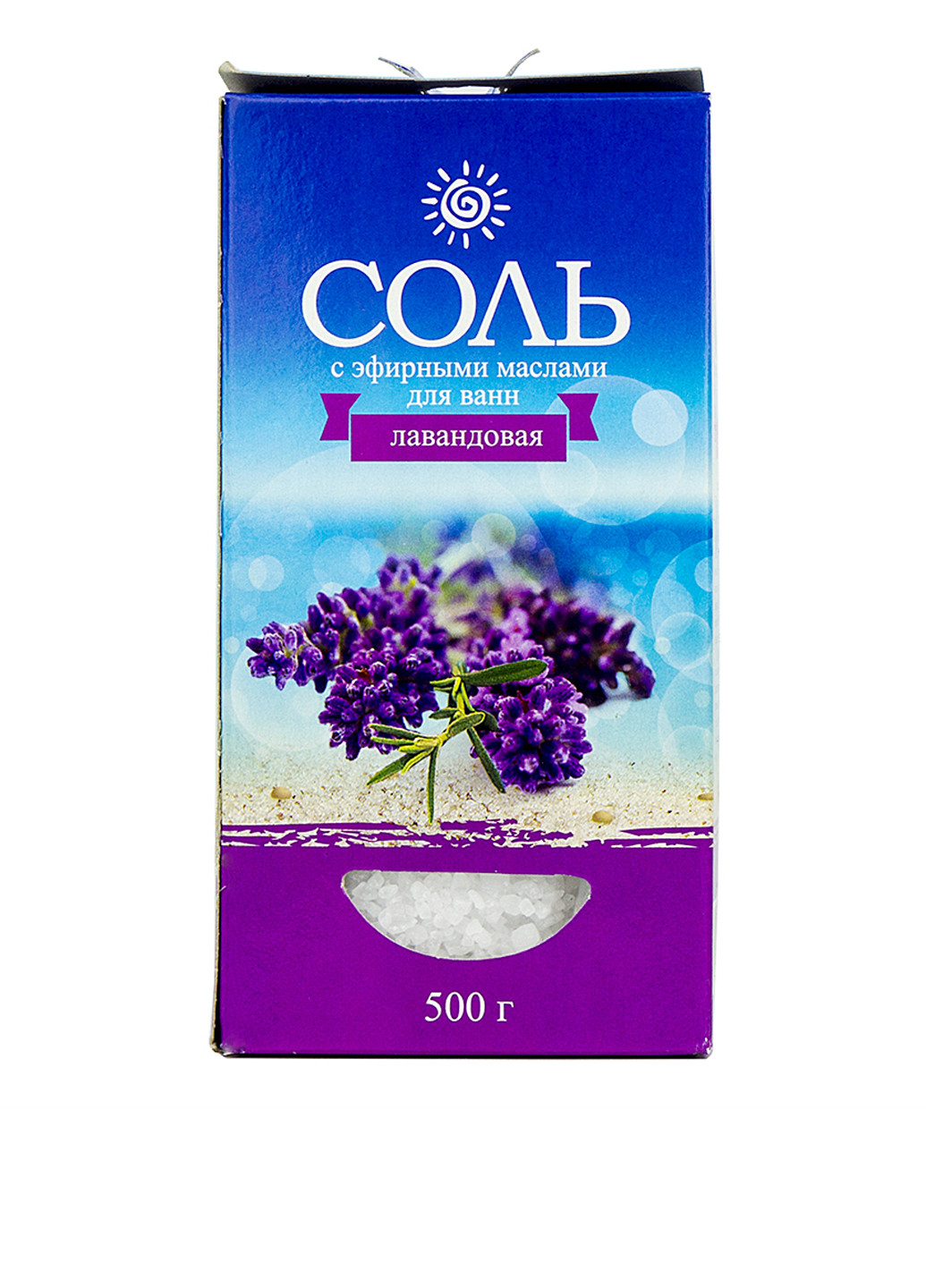 Соль морская с эфирным маслом лаванды, 500 г Карапуз (79091404)