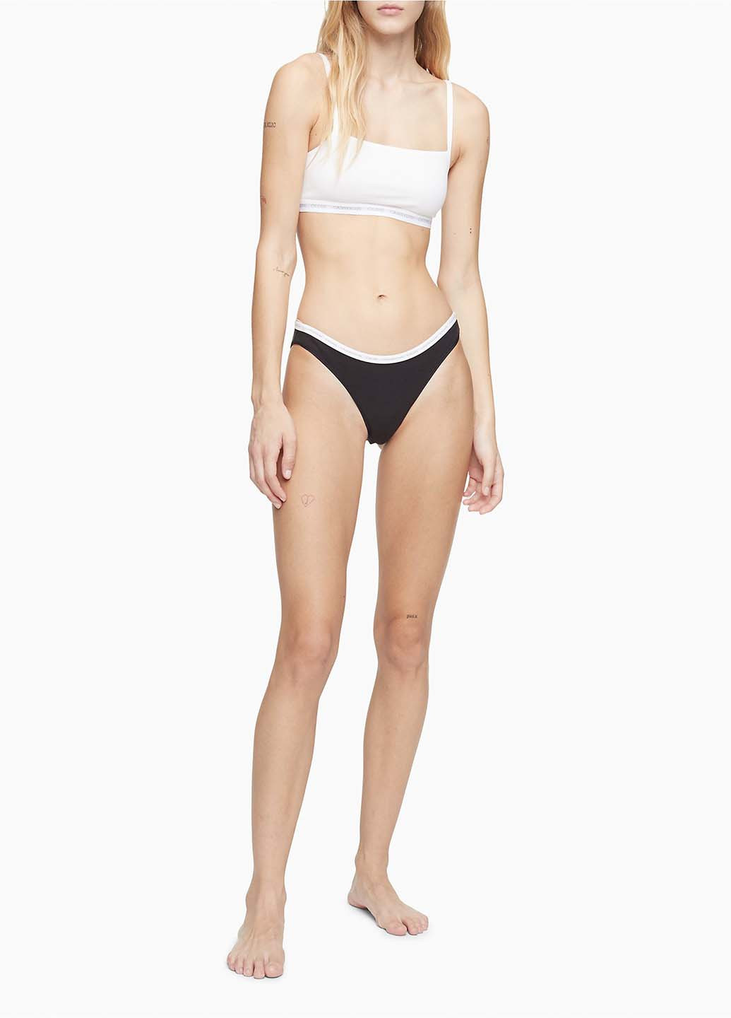 Комбинированный топ бюстгальтер (2 шт) Calvin Klein без косточек хлопок
