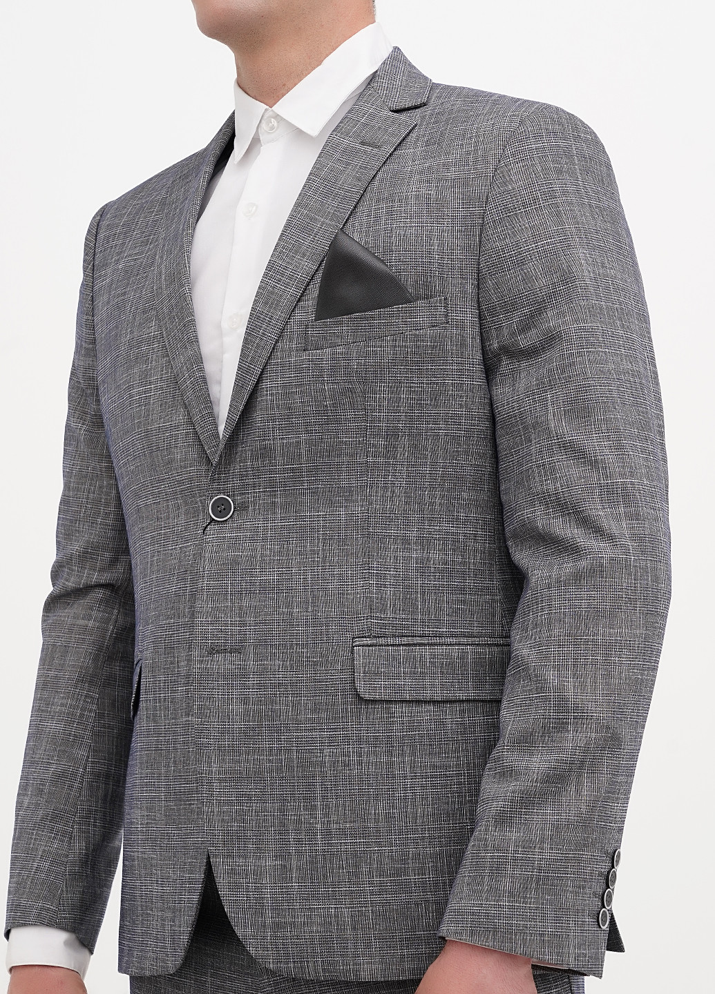 Светло-серый демисезонный костюм (пиджак, брюки) брючный Federico Cavallini