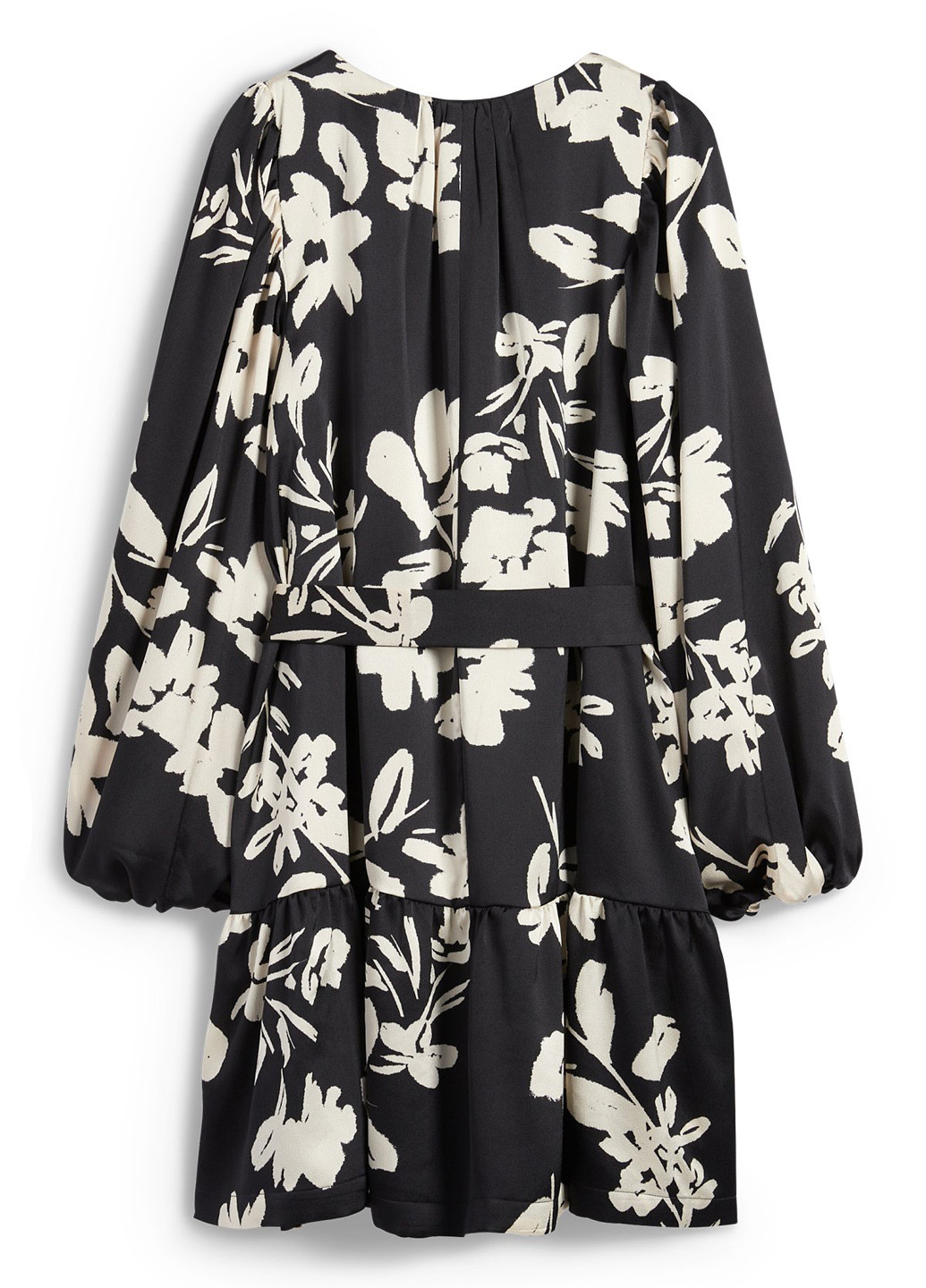 Чорна кежуал сукня а-силует C&A з квітковим принтом