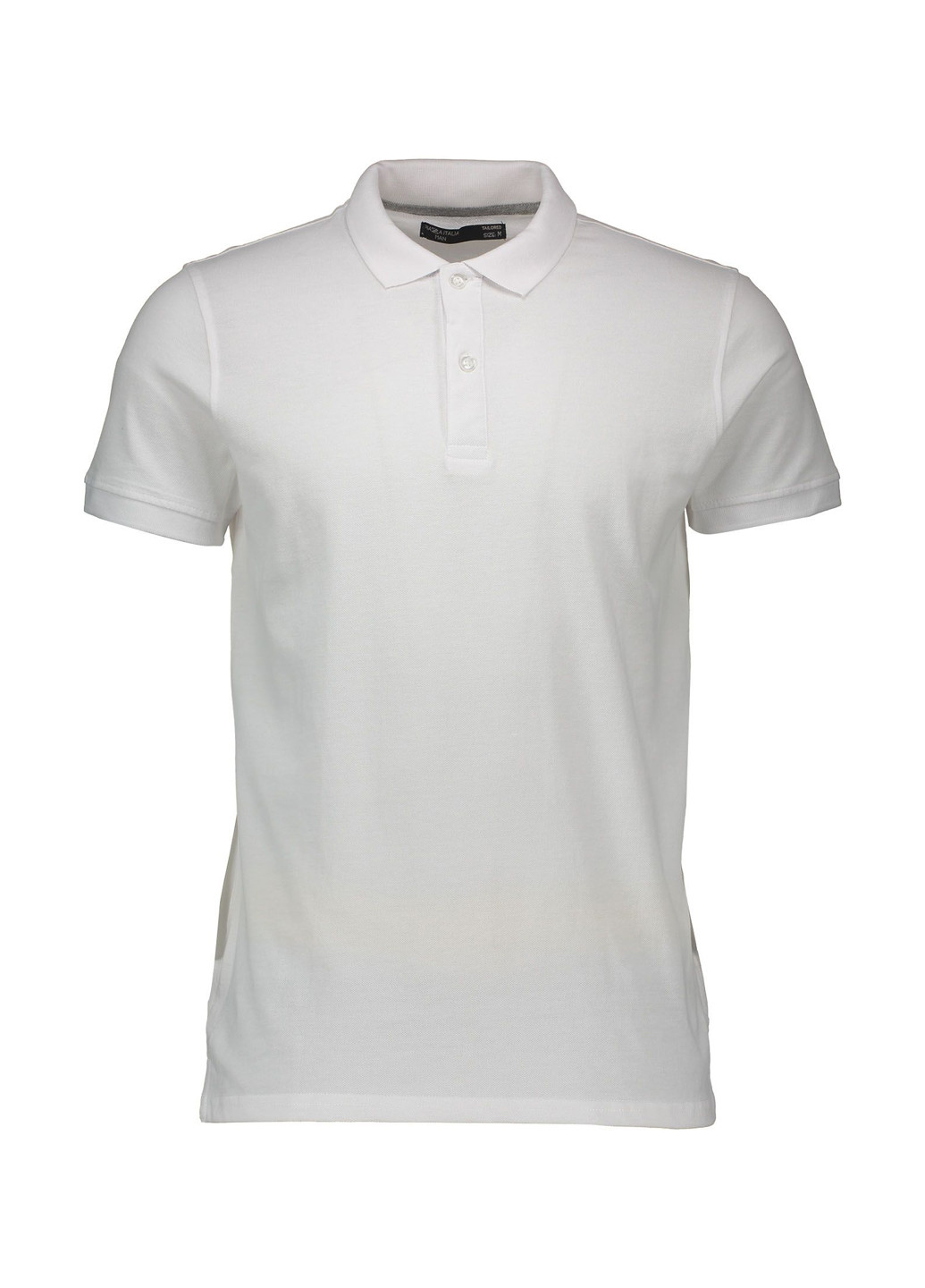Белая футболка-поло для мужчин Piazza Italia однотонная