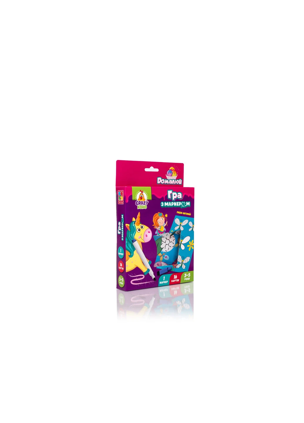 Гра з маркером Пиши та прай Єдинороги Vladi toys VT5010-17 (255259787)