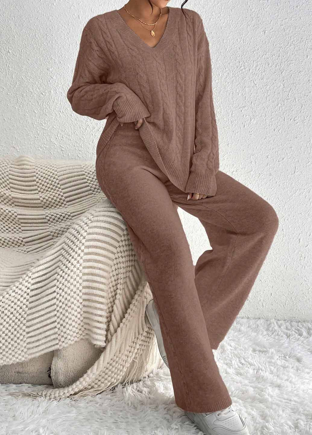 Костюм (пуловер, брюки) SHEIN (367194236)