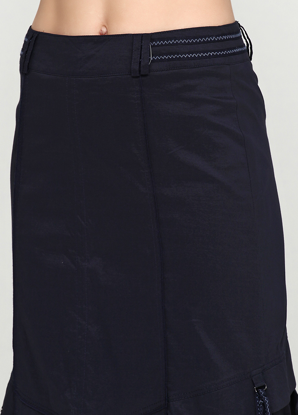 Темно-синяя кэжуал однотонная юбка Gelco клешированная