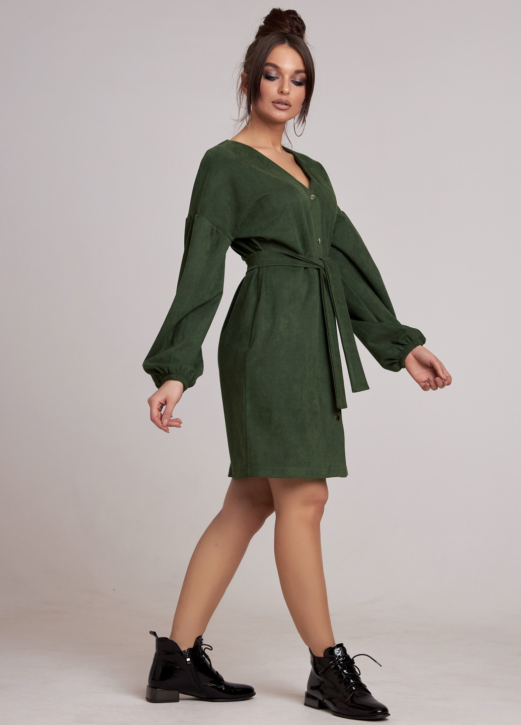 Зелена кежуал сукня а-силует ST-Seventeen однотонна