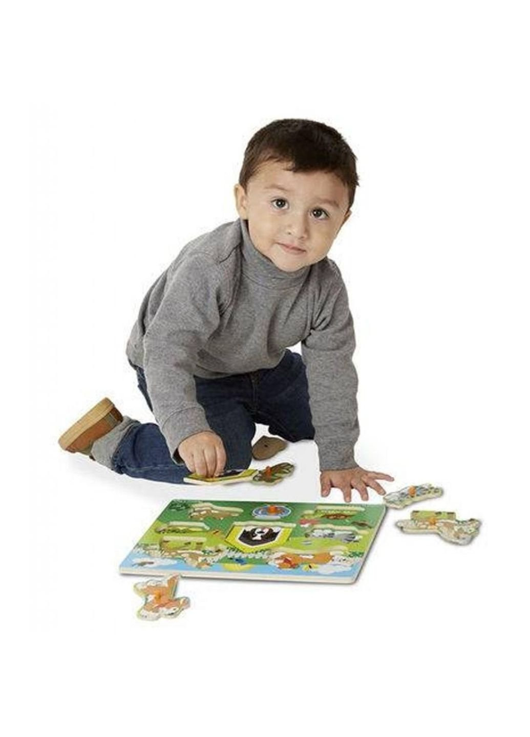 Розвиваюча іграшка Рамка-вкладиш Домашні тварини 8 ел (MD19053) Melissa&Doug (254066765)